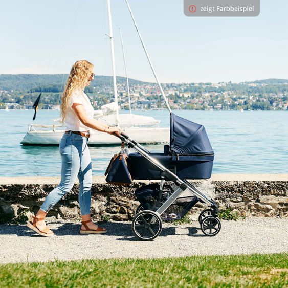 ABC Design Kombi-Kinderwagen Salsa 4 - inkl. Babywanne & Sportsitz - Piano