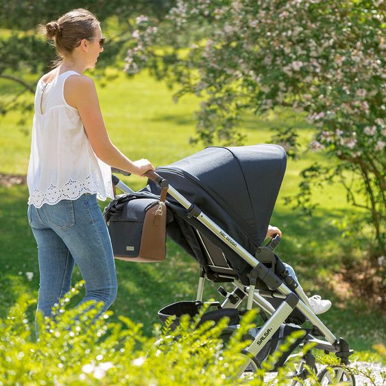 ABC Design Kombi-Kinderwagen Salsa 4 - inkl. Babywanne & Sportsitz - Shadow