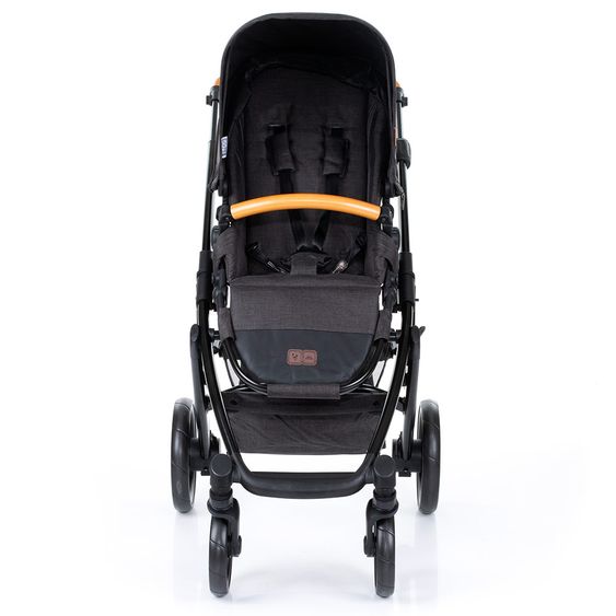 ABC Design Kombi-Kinderwagen Salsa 4 - inkl. Babywanne & Sportsitz - Sonderserie Wood - Piano
