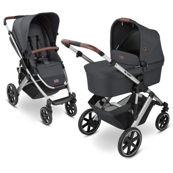 ABC Design Combi stroller Salsa 4 - incl. carrycot & sport seat - Storm