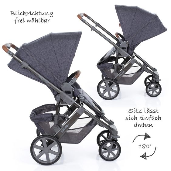 ABC Design Kombi-Kinderwagen Salsa 4 - inkl. Babywanne & Sportsitz - Street