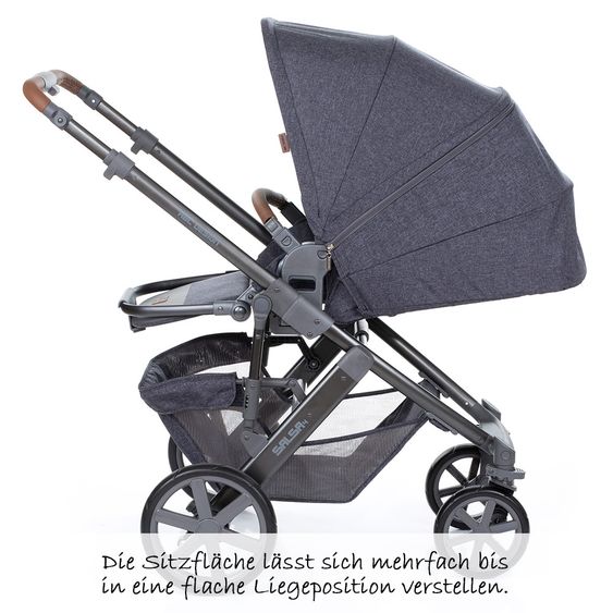 ABC Design Kombi-Kinderwagen Salsa 4 - inkl. Babywanne & Sportsitz - Street