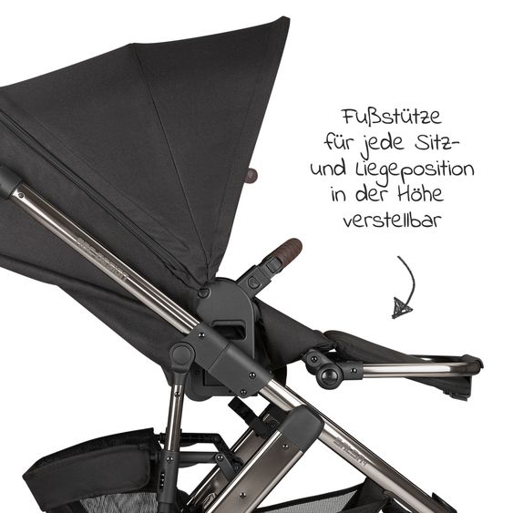 ABC Design Kombi-Kinderwagen Salsa 4 - inkl. Babywanne & Sportsitz und Regenschutz - Fashion Edition - Dolphin