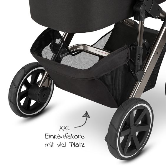 ABC Design Kombi-Kinderwagen Salsa 4 - inkl. Babywanne & Sportsitz und Regenschutz - Fashion Edition - Dolphin