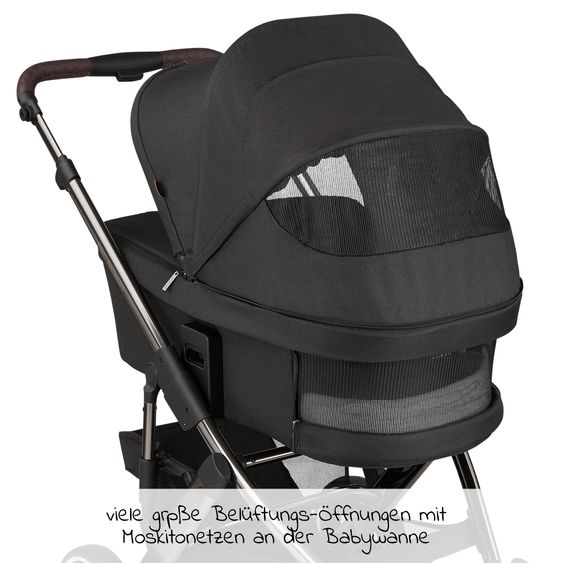 ABC Design Kombi-Kinderwagen Salsa 4 - inkl. Babywanne & Sportsitz und Regenschutz - Fashion Edition - Dolphin