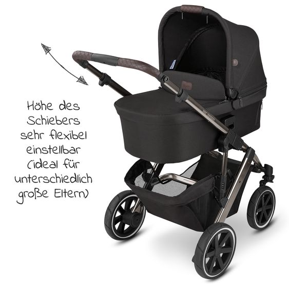 ABC Design Kombi-Kinderwagen Salsa 4 - inkl. Babywanne & Sportsitz und Regenschutz - Fashion Edition - Dolphin