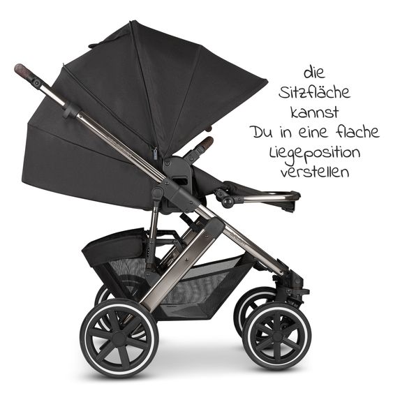 ABC Design Kombi-Kinderwagen Salsa 4 - inkl. Babywanne & Sportsitz und Regenschutz - Fashion Edition - Dolphin