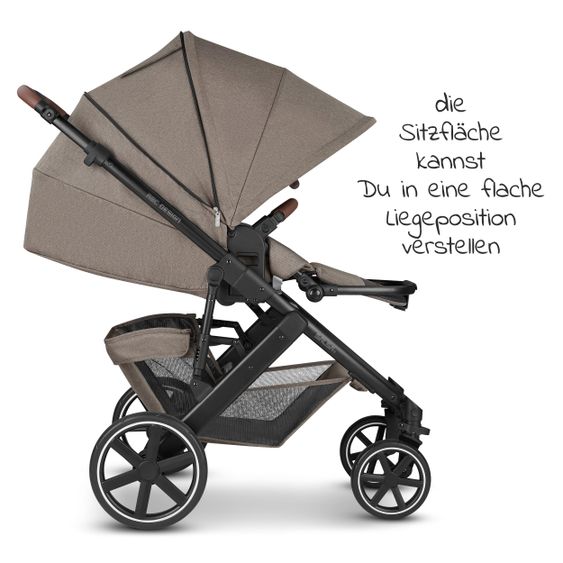 ABC Design Passeggino combinato Salsa 4 - incluso navicella, seggiolino sportivo e pacchetto accessori XXL - Fashion Edition - Natura