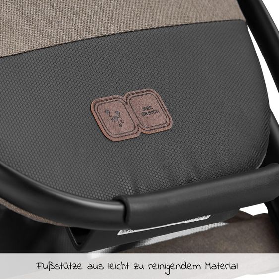 ABC Design Passeggino combinato Salsa 4 - incluso navicella, seggiolino sportivo e pacchetto accessori XXL - Fashion Edition - Natura