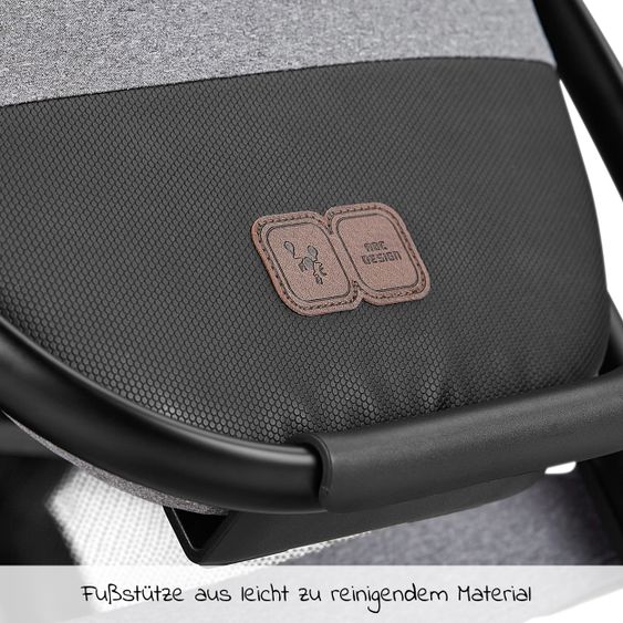 ABC Design Passeggino combinato Salsa 4 - incluso navicella, seggiolino sportivo e pacchetto accessori XXL - Latta
