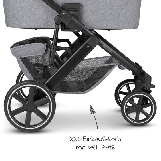 ABC Design Passeggino combinato Salsa 4 - incluso navicella, seggiolino sportivo e pacchetto accessori XXL - Latta