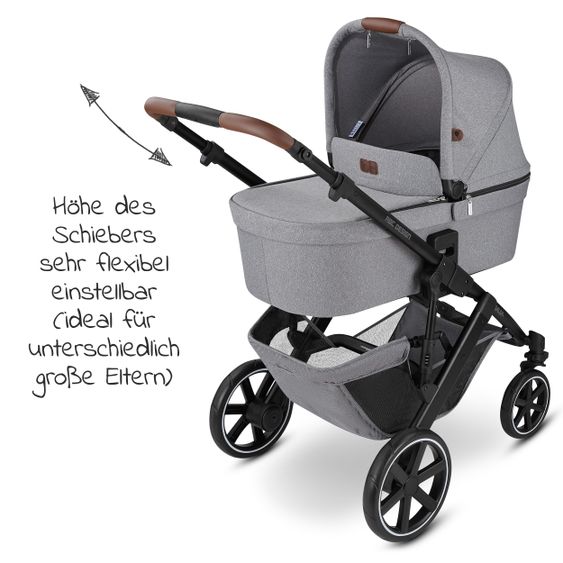 ABC Design Passeggino combinato Salsa 4 - incluso navicella, seggiolino sportivo e pacchetto accessori XXL - Latta