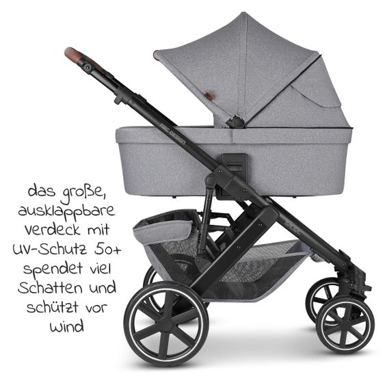 ABC Design Passeggino combinato Salsa 4 - incluso navicella, seggiolino sportivo e pacchetto accessori XXL - Latta