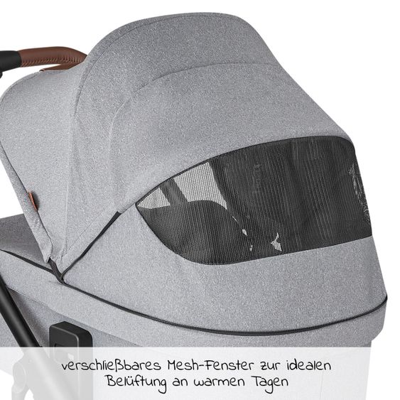 ABC Design Passeggino combinato Salsa 4 - incluso navicella, seggiolino sportivo e pacchetto accessori XXL - Latta