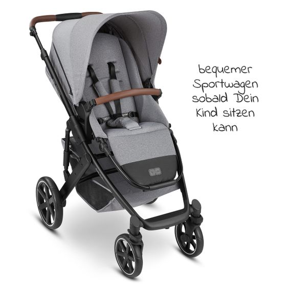 ABC Design Passeggino combinato Salsa 4 - incluso navicella, seggiolino sportivo e pacchetto accessori XXL - Latta