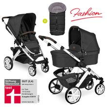 Combi stroller Salsa 4 - incl. baby bath, sport seat & winter footmuff - Fashion Edition - Fox