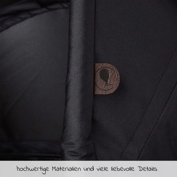 ABC Design Kombi-Kinderwagen Salsa 4 - inkl. Babywanne, Sportsitz & XXL Zubehörpaket - Fashion Edition - Midnight