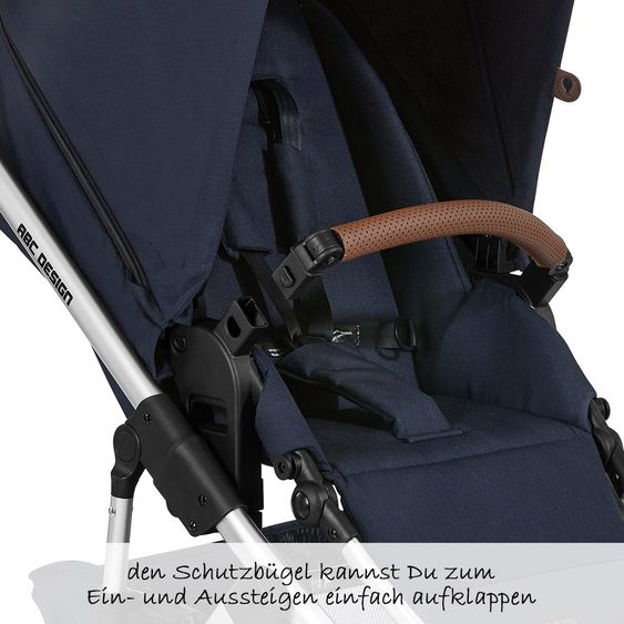 ABC Design Kombi-Kinderwagen Salsa 4 - inkl. Babywanne, Sportsitz & XXL Zubehörpaket - Shadow