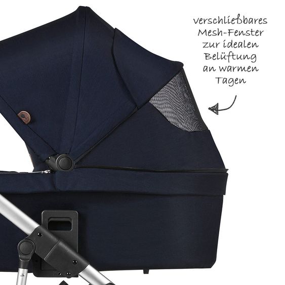 ABC Design Kombi-Kinderwagen Salsa 4 - inkl. Babywanne, Sportsitz & XXL Zubehörpaket - Shadow