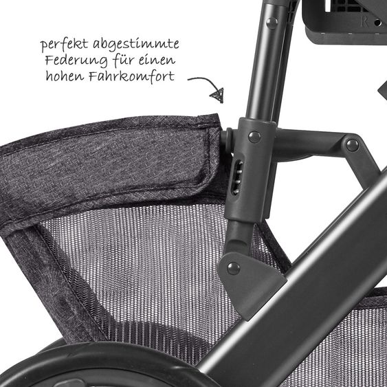 ABC Design Kombi-Kinderwagen Salsa 4 - inkl. Babywanne, Sportsitz & XXL Zubehörpaket - Street