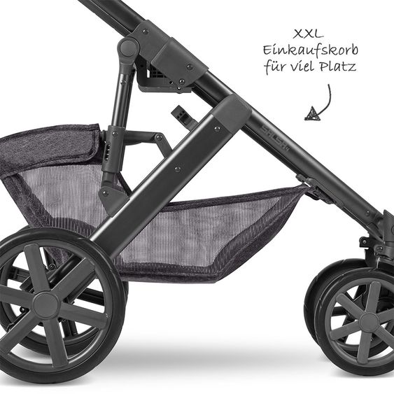 ABC Design Kombi-Kinderwagen Salsa 4 - inkl. Babywanne, Sportsitz & XXL Zubehörpaket - Street