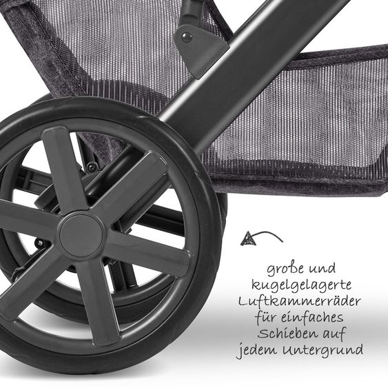 ABC Design Kombi-Kinderwagen Salsa 4 - inkl. Babywanne, Sportsitz & XXL Zubehörpaket - Street