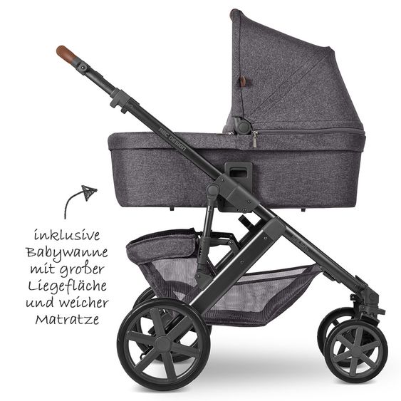 ABC Design Kombi-Kinderwagen Salsa 4 - inkl. Babywanne, Sportsitz & XXL Zubehörpaket - Street