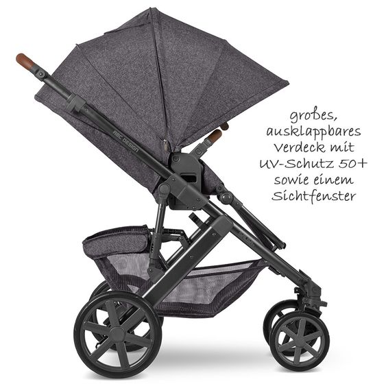 ABC Design Kombi-Kinderwagen Salsa 4 - inkl. Babywanne, Sportsitz & XXL Zubehörpaket - Street