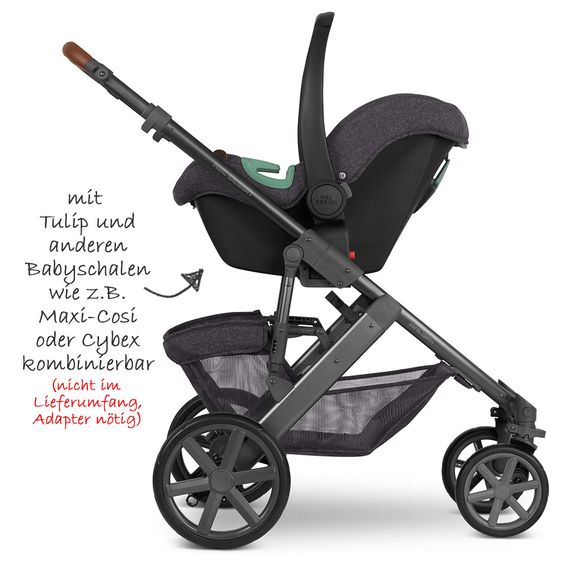 ABC Design Kombi-Kinderwagen Salsa 4 - inkl. Babywanne, Sportsitz & XXL Zubehörpaket - Street