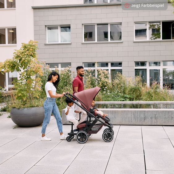 ABC Design Kombi-Kinderwagen Salsa 5 Air inkl. Babywanne, Sportsitz & Gratis Zubehör - Sonnenschirm, Wickeltasche, Regenschutz & Becherhalter - Pure - Nature