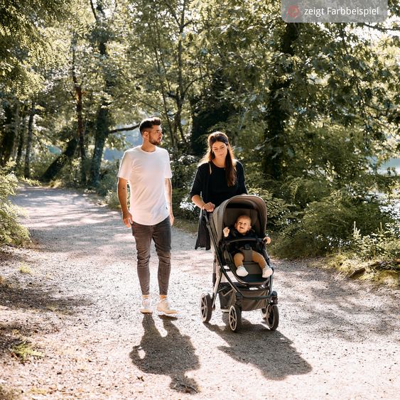 ABC Design Kombi-Kinderwagen Salsa 5 Air inkl. Babywanne, Sportsitz & Gratis Zubehör - Sonnenschirm, Wickeltasche, Regenschutz & Becherhalter - Pure - Nature