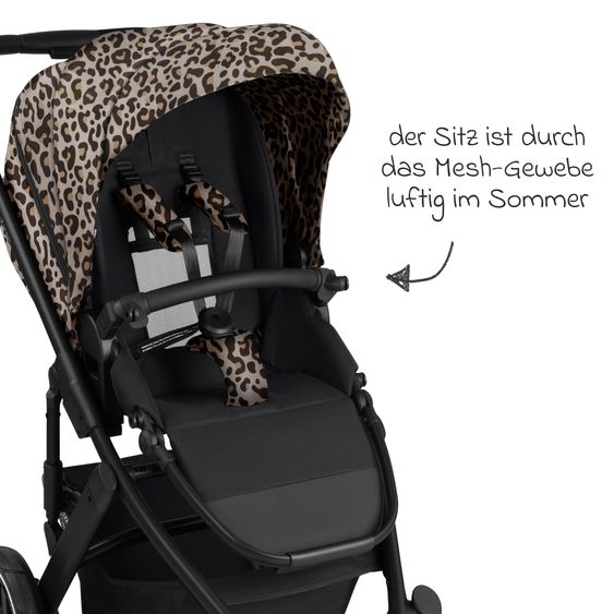 ABC Design Poussette Combinée Salsa 5 Air avec Nacelle & Siège Sport - Leo