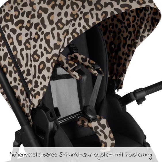 ABC Design Poussette Combinée Salsa 5 Air avec Nacelle & Siège Sport - Leo