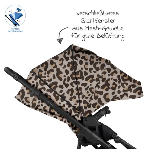 ABC Design Poussette Combinée Salsa 5 Air avec Nacelle & Siège Sport - Leo