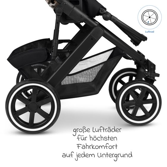 ABC Design Poussette Combinée Salsa 5 Air avec Nacelle & Siège Sport - Leo