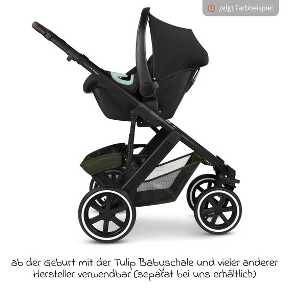 ABC Design Poussette Combinée Salsa 5 Air avec Nacelle & Siège Sport - Leo