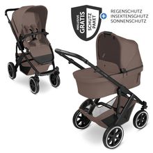 Kombi-Kinderwagen Salsa 5 Air inkl. Babywanne & Sportsitz mit XXL-Zubehörpaket - Dark Beige