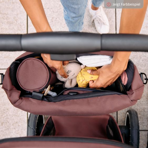 ABC Design Kombi-Kinderwagen Salsa 5 Air inkl. Babywanne & Sportsitz mit XXL-Zubehörpaket - Dark Beige