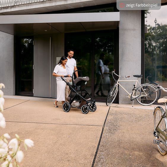 ABC Design Kombi-Kinderwagen Salsa 5 Air inkl. Babywanne & Sportsitz - Camel