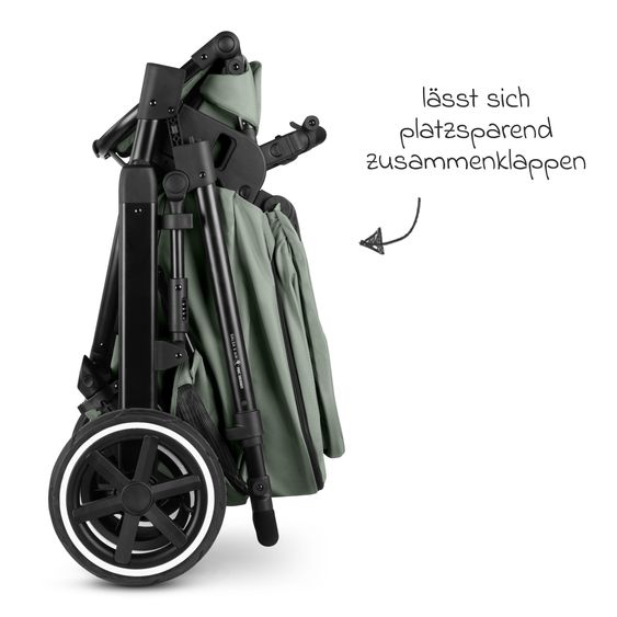 ABC Design Combi stroller Salsa 5 Air incl. Carrycot & Sports Seat, Urban Changing Bag, Insect Protection & Rain Cover - Pine