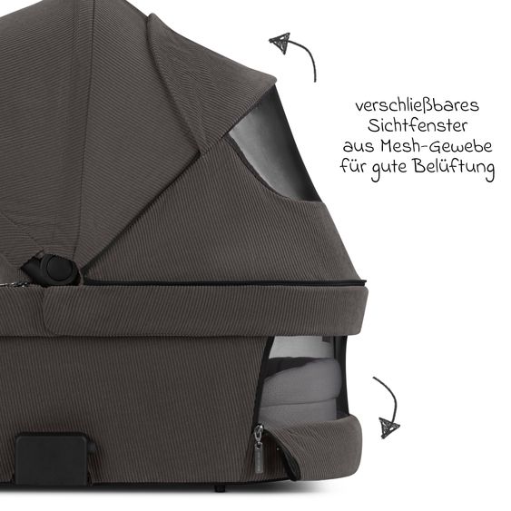 ABC Design Salsa 5 Air baby carriage incl. Urban changing bag, winter footmuff, carrycot & sports seat - Almond