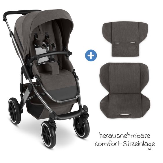 ABC Design Salsa 5 Air baby carriage incl. Urban changing bag, winter footmuff, carrycot & sports seat - Almond