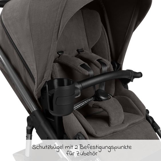ABC Design Salsa 5 Air baby carriage incl. Urban changing bag, winter footmuff, carrycot & sports seat - Almond