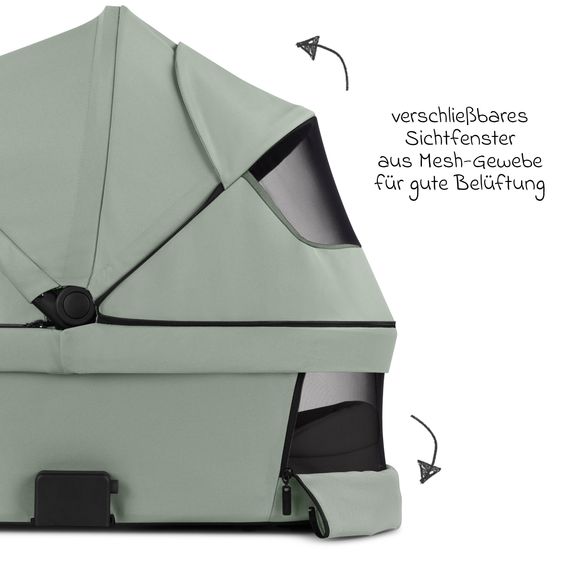 ABC Design Salsa 5 Air baby carriage incl. Urban changing bag, winter footmuff, carrycot & sports seat - Pine
