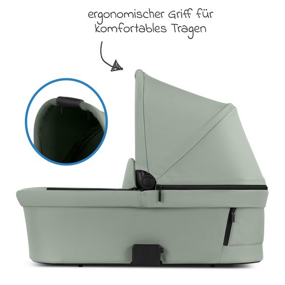 ABC Design Salsa 5 Air baby carriage incl. Urban changing bag, winter footmuff, carrycot & sports seat - Pine