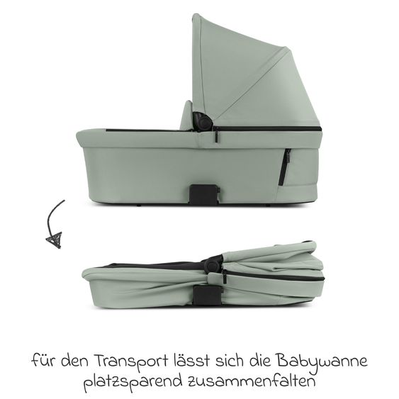 ABC Design Salsa 5 Air baby carriage incl. Urban changing bag, winter footmuff, carrycot & sports seat - Pine