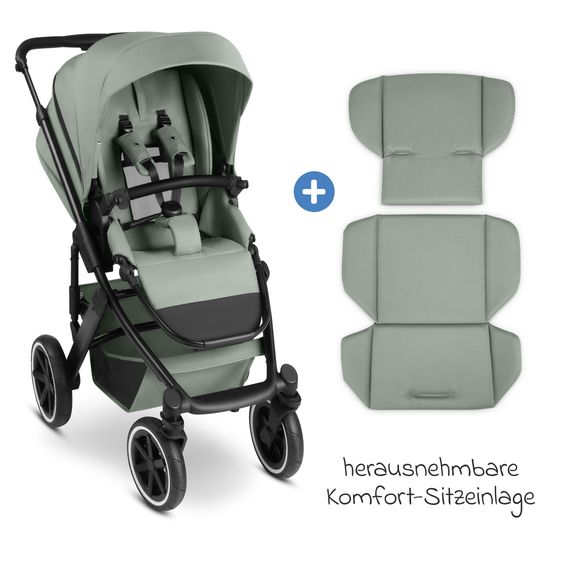 ABC Design Salsa 5 Air baby carriage incl. Urban changing bag, winter footmuff, carrycot & sports seat - Pine
