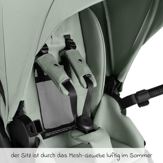 ABC Design Salsa 5 Air baby carriage incl. Urban changing bag, winter footmuff, carrycot & sports seat - Pine