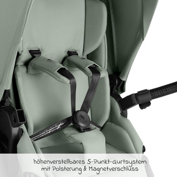 ABC Design Salsa 5 Air baby carriage incl. Urban changing bag, winter footmuff, carrycot & sports seat - Pine