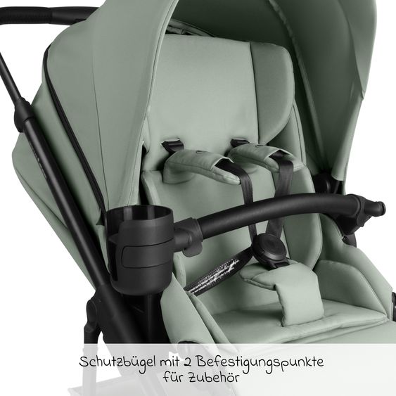 ABC Design Salsa 5 Air baby carriage incl. Urban changing bag, winter footmuff, carrycot & sports seat - Pine